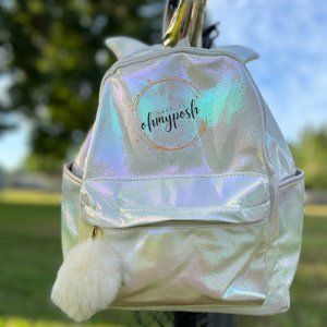 Stunning Little Girls UNICORN Iridescent Backpack/Bookbag